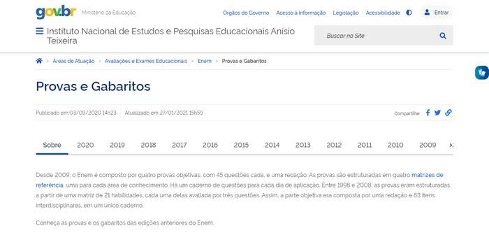 Gabarito ENEM 2022 Gabarito ENEM 2022