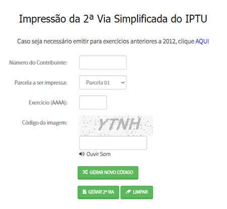 IPTU 2ª via IPTU 2ª via