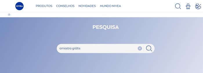 Amostras grátis Nivea