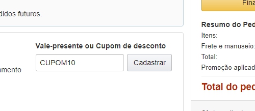 Cupom Amazon